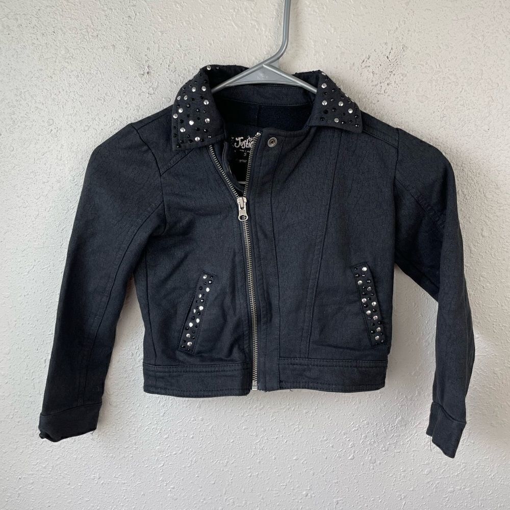Justice Premium Full Zip Jacket Size 5 EUC